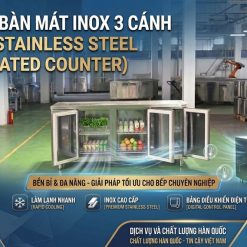 Happys Bàn Mát Inox 3 Cánh