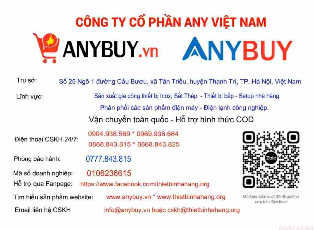 Liên hệ Công ty cổ phần ANY Việt Nam Liên hệ Công ty cổ phần ANY Việt Nam