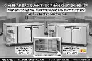Bàn Đông/Mát Happys 1.5m No-Frost